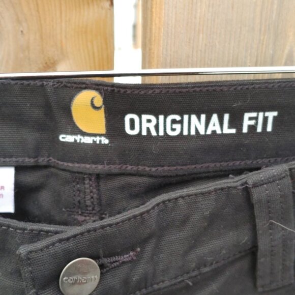 Carhartt Original Fit Black Denim Jeans Woman's Size 12 - Picture 9 of 10